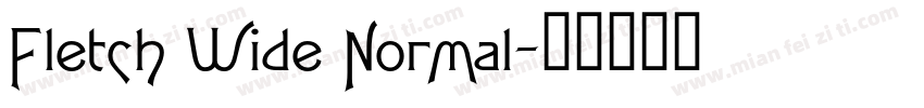 Fletch Wide Normal字体转换